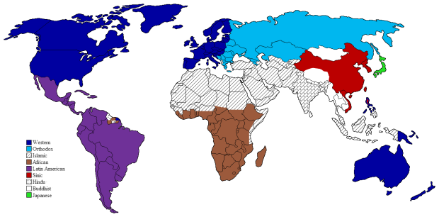 Clash of Civilizations Map