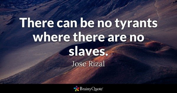 No Tyrants no slaves
